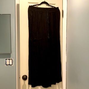 High waisted wide leg palazzo pants